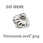 Zavŕtavacia závesná šlupňa kvet 10mm - nerez. oceľ 304